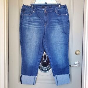 1822 DENIM | TAYLOR Cut Cuffed Jeans sz 22W